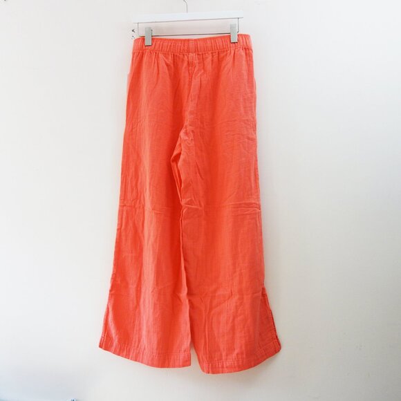 Old Navy High-Waisted Crinkle Gauze Super Wide-Leg Pants in Coral (M) NWT! - Picture 7 of 13